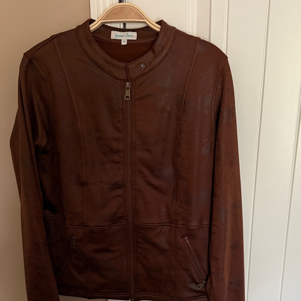 Grace & Lace Rich Brown Jacket